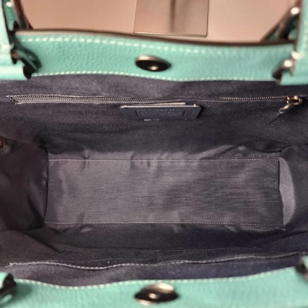 NWT COACH C8157 Tote Hudson Double Handle Teal Blue Green
